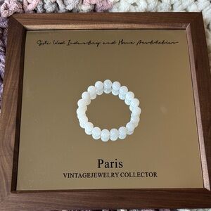 Purple Gray Jade (Hetian) Beaded Bracelet 10mm